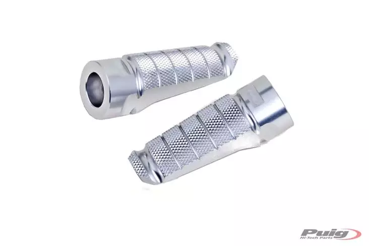 Puig Pair Footrests Hi-Tech Racing Right/Left C/Silver - Duell MP varaosat ja tarvikkeet - 92356 - 1