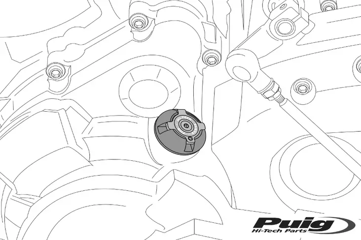 Puig Plug Oil Carter Honda C/Blue - Duell MP varaosat ja tarvikkeet - 99726 - 1