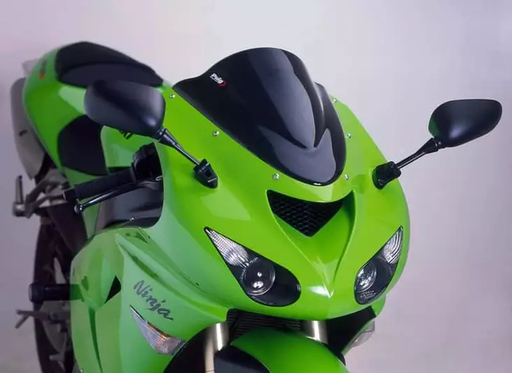 Puig Racing Screen Kawa.Zx6R/Rr 05-08/Zx10R 06-07 C/Bla - Duell MP varaosat ja tarvikkeet - 94196 - 1