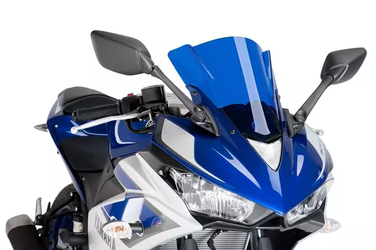 Puig Racing Screen Yamaha Yzf-R3 15'-18'C/Blue - Duell MP varaosat ja tarvikkeet - 91286 - 1