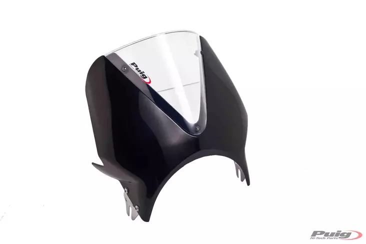 Puig Windscreen Vision Semif. C/Black Screen C/Clear - Duell MP varaosat ja tarvikkeet - 99736 - 1