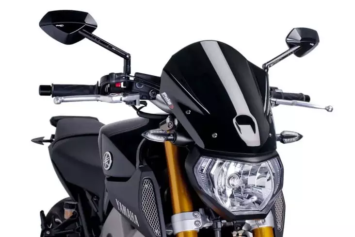 Puig Windshield New Gener. Yamaha Mt09 13'-16' C/Black - Duell MP varaosat ja tarvikkeet - 92196 - 1