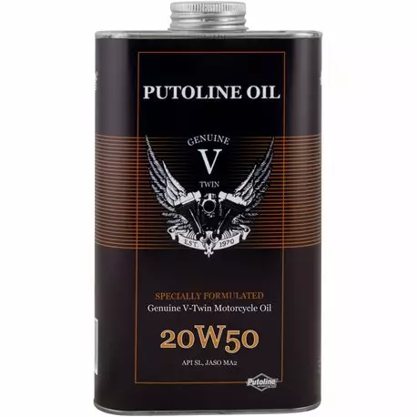 Putoline Genuine V-Twin 20W-50- 1L (6) - Duell öljyt ja muut nesteet - 61186 - 1