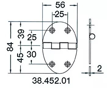 Sarana 78x56mm 3mm - Duell venetarvikkeet - 5586 - 1