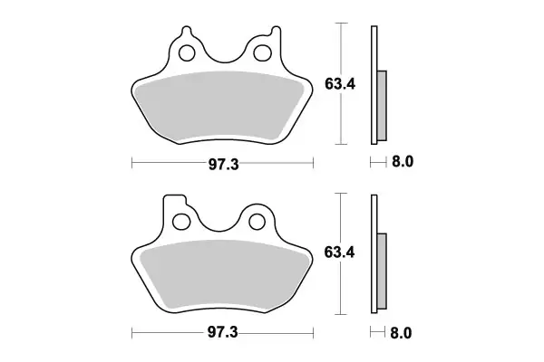 Sbs Jarrupalat Ceramic - Duell MP varaosat ja tarvikkeet - 123566 - 1