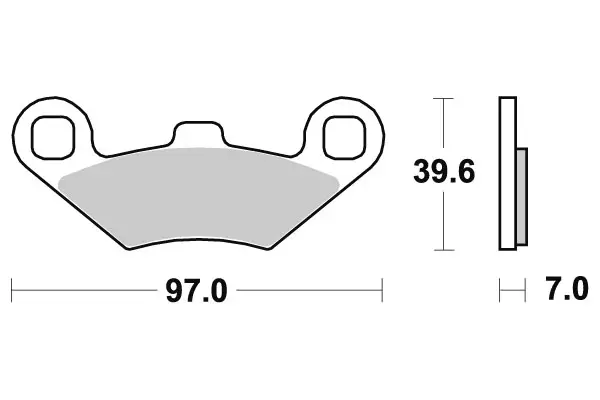 Sbs Jarrupalat Racing Sintered - Duell MP varaosat ja tarvikkeet - 123326 - 1