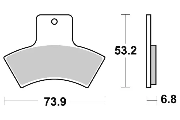 Sbs Jarrupalat Racing Sintered - Duell MP varaosat ja tarvikkeet - 123836 - 1