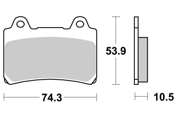 Sbs Jarrupalat Sintered Taakse - Duell MP varaosat ja tarvikkeet - 123226 - 1