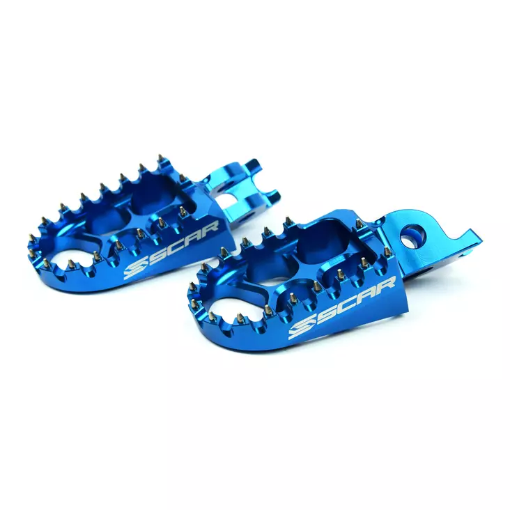 Scar Evolution Footpegs - Honda/Kawasaki Blue color - Duell MP varaosat ja tarvikkeet - 75296 - 1