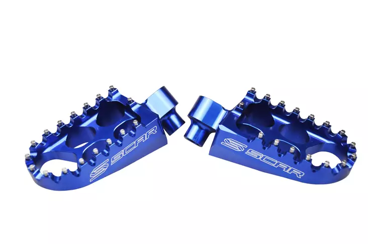 Scar Standard Footpegs - Yamaha Blue color - Duell MP varaosat ja tarvikkeet - 75126 - 1