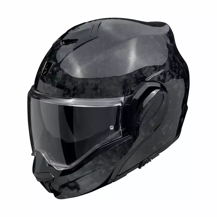 SCORPION Kypärä EXO-TECH Onyx Carbon Musta, XL - Duell ajovarusteet - 50516 - 1