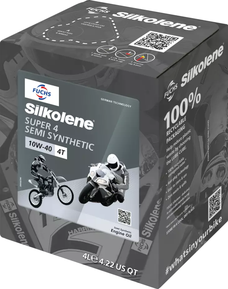 Silkolene Super 4 10W-40 4L CUBE (4) - Duell öljyt ja muut nesteet - 62176 - 1
