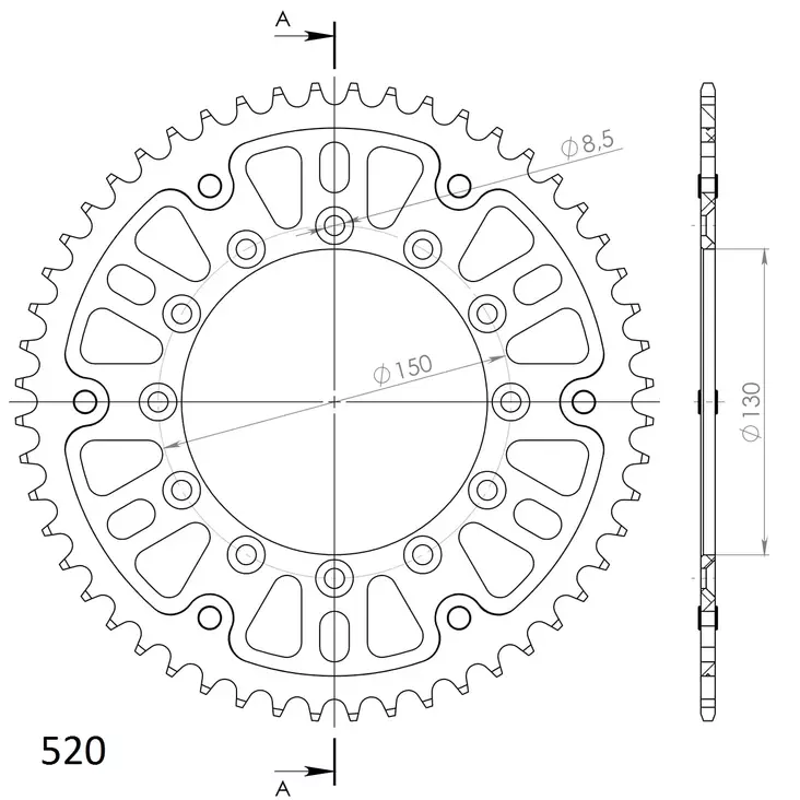 Supersprox Stealth TakaratasYA YZ/WRF/YZF 99- Kulta 51 - Duell MP varaosat ja tarvikkeet - 118296 - 1