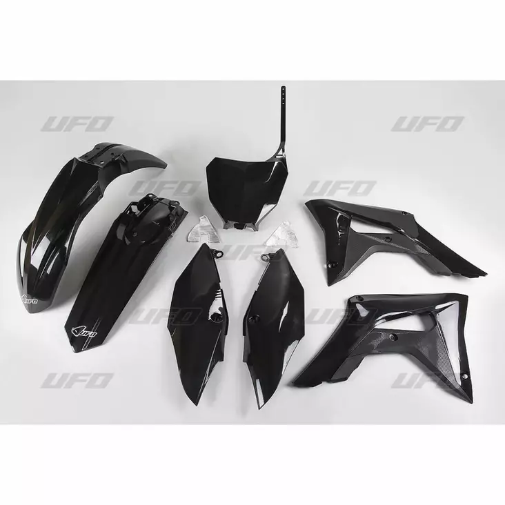 UFO Muovisarja 5-osainen Musta CRF250R 18-21 / CRF450 2017-20 - Duell MP varaosat ja tarvikkeet - 47936 - 1