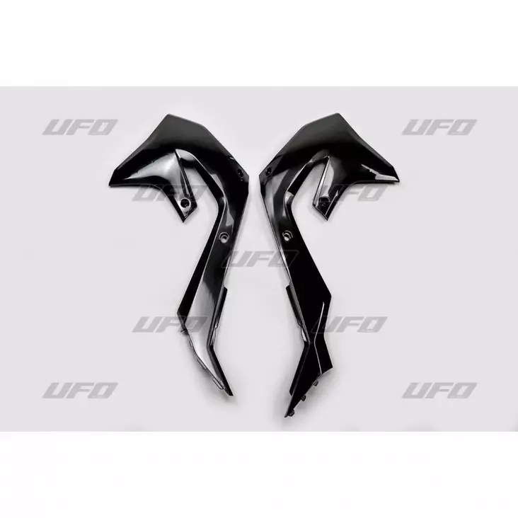 UFO Radiator covers KX250F 21-24 KX450F 19-23 Black 001 - Duell MP varaosat ja tarvikkeet - 49076 - 1