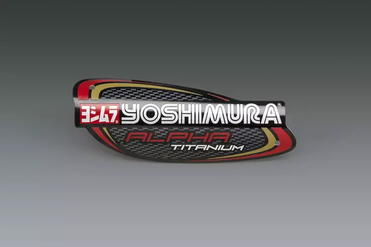 Yoshimura Yoshimura Muffler Name Badge Titanium Alpha and Alpha Taper - Duell MP varaosat ja tarvikkeet - 112776 - 1