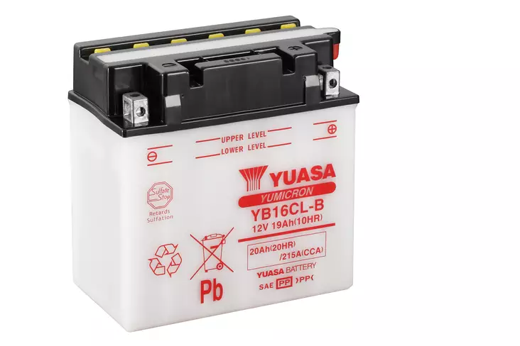 Yuasa akku YB16CL-B (cp) Happopatruuna mukana (2) - Duell muut varaosat ja tarvikkeet - 131746 - 1