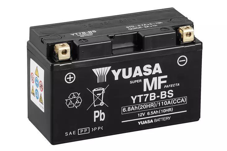 Yuasa akku YT7B-BS (cp) Happopatruuna mukana (6) - Duell muut varaosat ja tarvikkeet - 131596 - 1