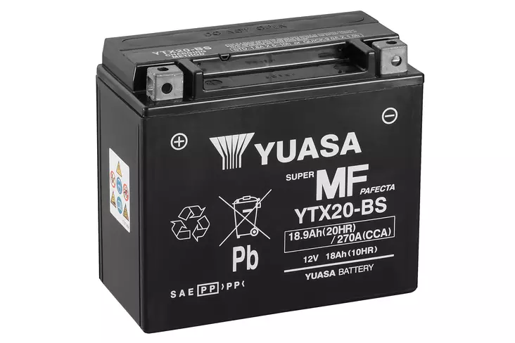 Yuasa akku YTX20-BS (cp) Happopatruuna mukana (3) - Duell muut varaosat ja tarvikkeet - 131476 - 1