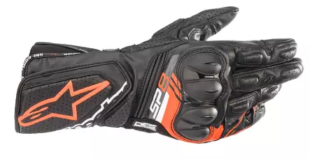 Alpinestars Ajohanska SP-8 v3 Musta/Fluo Punainen, M - Duell ajovarusteet - 39476 - 1