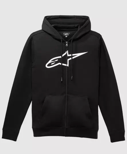Alpinestars Fleece Angeless Zip Hoodie v3 Black/White L - Duell ajovarusteet - 35346 - 1