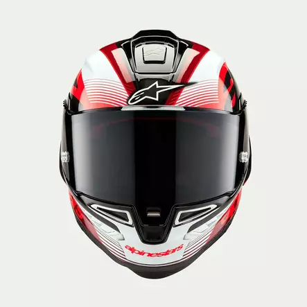 Alpinestars Kypärä Supertech R10 Team Musta/Carb/Punainen/Valkoinen, XL - Duell ajovarusteet - 37006 - 1