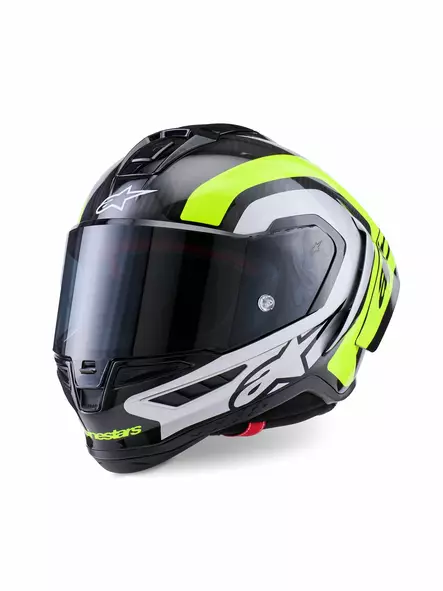 Alpinestars Kypärä Supertech S-R10 Arius Musta/Silver/Fluo Keltainen, M - Duell ajovarusteet - 36206 - 1