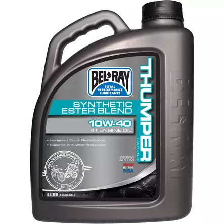 Bel-Ray Thumper Racing Synthetic Ester Blend 4T 10W-40 4L - Duell öljyt ja muut nesteet - 62846 - 1