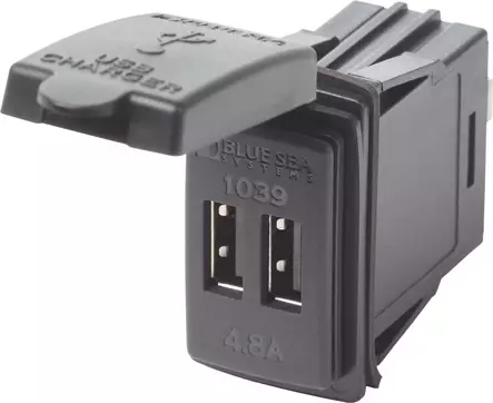 Blue Sea Fast charge 4.8A Dual chargers - Duell venetarvikkeet - 132196 - 1