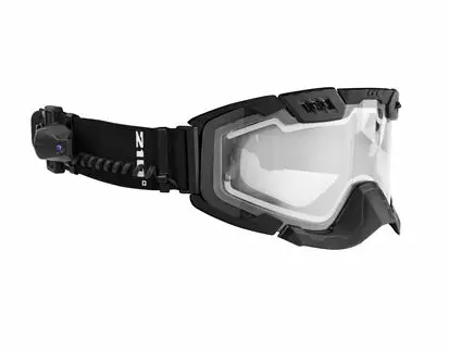 CKX Sähkö Ajolasit 210° Airflow mattamusta/kirkas linssi - Duell ajovarusteet - 58306 - 1