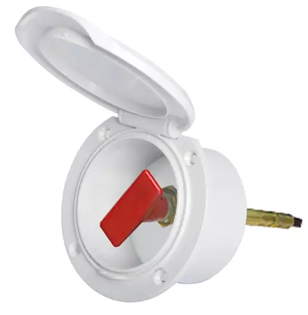 ClassicEvo white ABS compart w/FUEL STOP wording - Duell venetarvikkeet - 6706 - 1