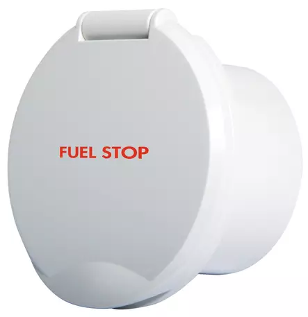 ClassicEvo white ABS compart w/FUEL STOP wording - Duell venetarvikkeet - 6706 - 1