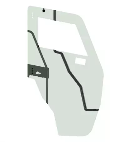 DFK Polykarbonaattipaneeli Vasen Yamaha Wolverine X2 -2020 - Duell ATV varaosat ja tarvikkeet - 29976 - 1
