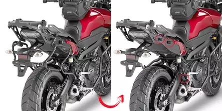 Givi putkisivutelineet Rapid release V35 MT-09 Tracer (15) - Duell MP varaosat ja tarvikkeet - 102416 - 1