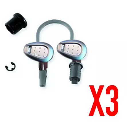 Givi Set of 3 key locks with corresponding bush with silver handle - Duell MP varaosat ja tarvikkeet - 101916 - 1