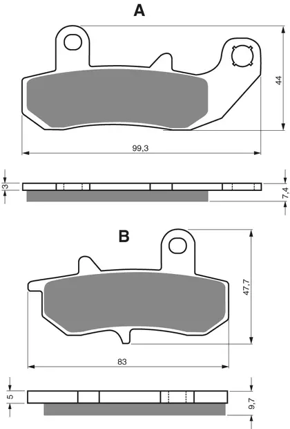 GOLDFREN Jarrupalat 065 Ceramic carbon AD - Duell MP varaosat ja tarvikkeet - 67176 - 1