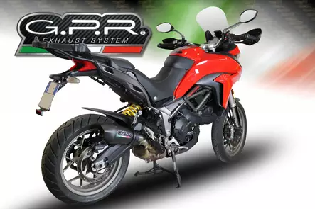 GPR Ducati Multistrada 950 2017/20 e4 EC-Approv. slip-on exhaust GP Evo4 Black - Duell MP varaosat ja tarvikkeet - 109406 - 1