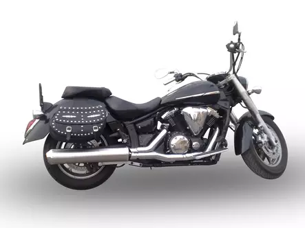 GPR Yamaha Xvs 1300 Midnight Star 2006/14 EC-Approv. slip-on exhaust Inox Bomb - Duell MP varaosat ja tarvikkeet - 105326 - 1