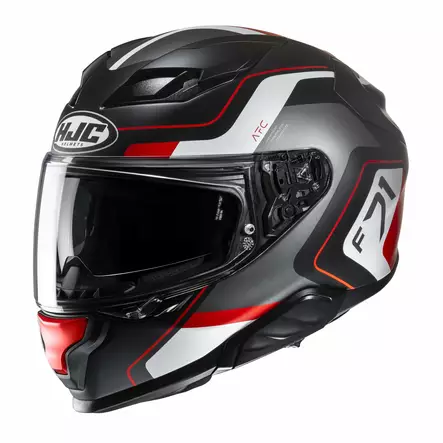 HJC Kypärä F71 Arcan MC1SF Musta/Valkoinen/Harmaa L - Duell ajovarusteet - 56336 - 1