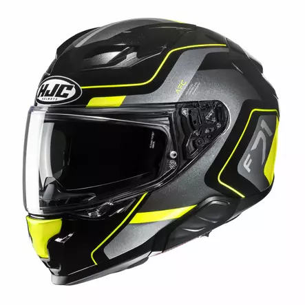 HJC Kypärä F71 Arcan MC3H Musta/Fluo Keltainen XL - Duell ajovarusteet - 57066 - 1