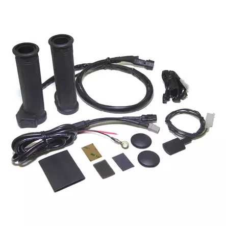 Hyper Lämpökahvat 22/22x130 mm, peukalonlämmittimillä ja katkaisijalla - Mönkijän kahvanlämmittimet - 986 - 2