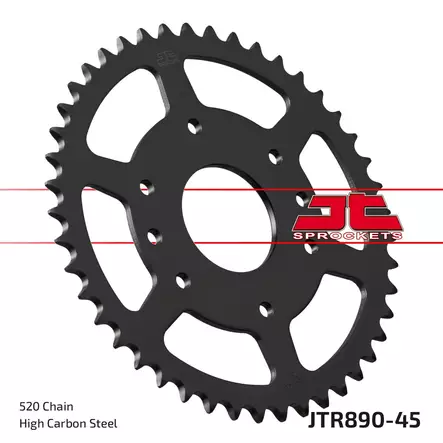 JT Takaratas ZBK - Musta Zinc JTR890.45ZBK - Duell MP varaosat ja tarvikkeet - 118086 - 1
