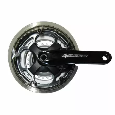 Kampipari LASCO 42/34/24 152mm alu nelikantti 118mm patukka ketjusuojamusta - Duell polkupyörien varaosat ja tarvikkeet - 58986 - 1