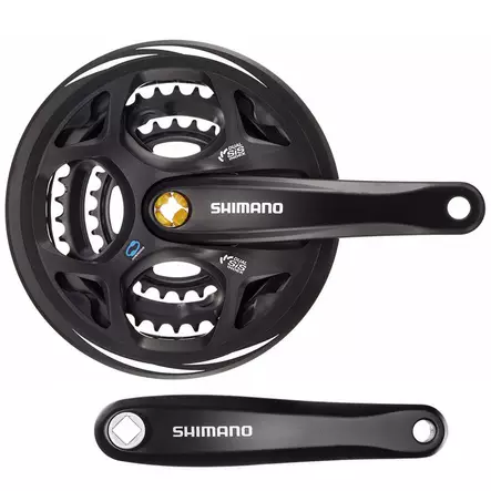 Kampipari SHIMANO FC-M311 42/32/22 170mm alu syvyys 5mm musta - Duell polkupyörien varaosat ja tarvikkeet - 45206 - 1