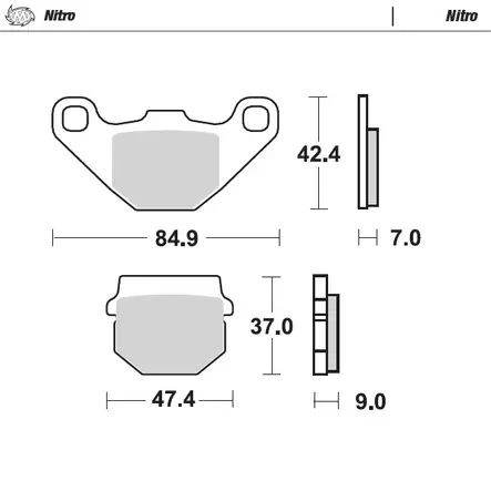 Moto-Master Jarrupalat Kawasaki: KX80/100 - Duell MP varaosat ja tarvikkeet - 120626 - 1