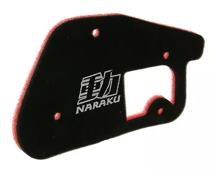 Naraku Ilmansuodatin Double Layer Minarelli Pysty MBK Booster / Yamaha BWS - Duell mopojen varaosat ja tarvikkeet - 115746 - 1