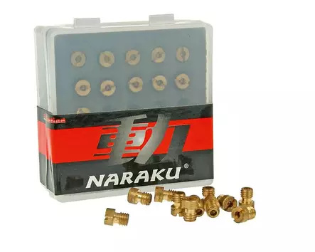 Naraku Suutinlajitelma 5mm #80 - #100 (11 kpl) Yhteensopiva: Dellorto - Duell mopojen varaosat ja tarvikkeet - 115896 - 1