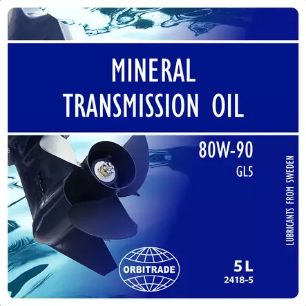 Orbitrade Gear oil mineral 80W-90 5L - Duell venetarvikkeet - 136156 - 1