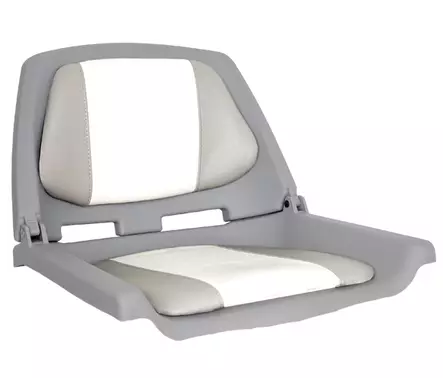 OS FISHERMANS SEAT FOLDING PADDED GREY/WHITE - Duell venetarvikkeet - 132956 - 1