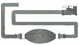 Osculati polttoaineletku + liitin OMC - Duell venetarvikkeet - 4886 - 1